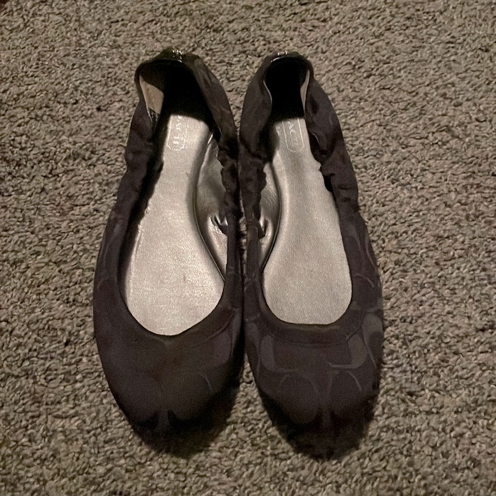 Coach flats. Size 6.5. Black.
